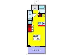 エスリ－ド御堂筋梅田（３１６）の物件間取画像